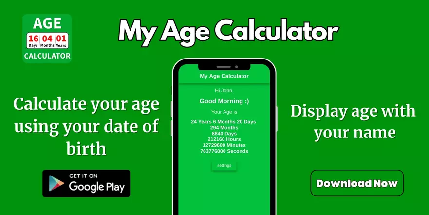 my age calculator